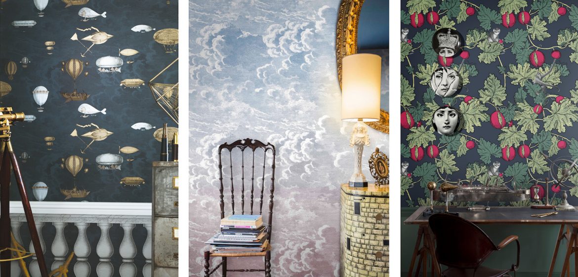 iconic wallpapers cole & sons fornasetti collection