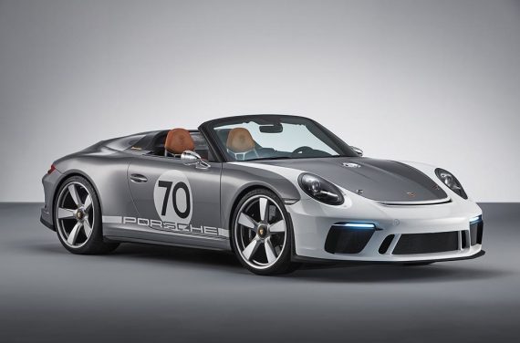 Porsche 70 years anniversary sports car