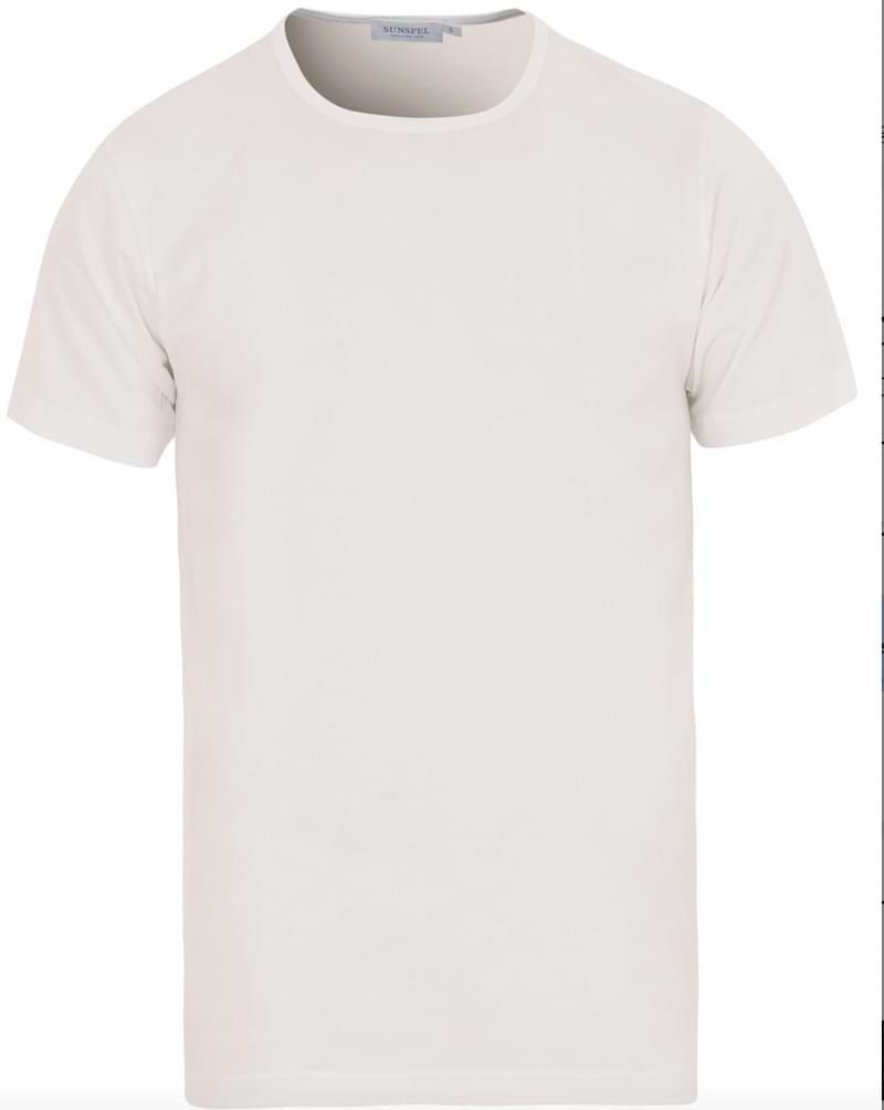 classic white t-shirt Sunspel